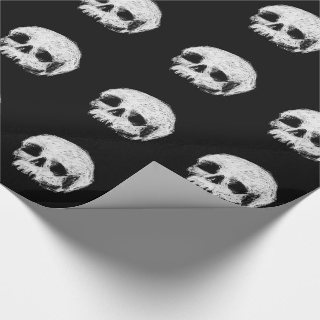 Skull Wrapping Paper (Corner)