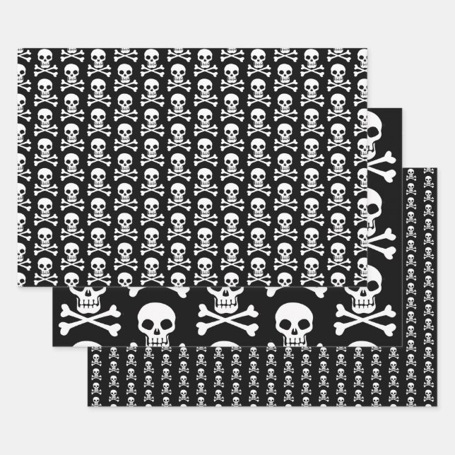 Skull Wrapping Paper Set (Set)