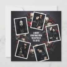 Skull Wreath Photos Goth Christmas Custom Message