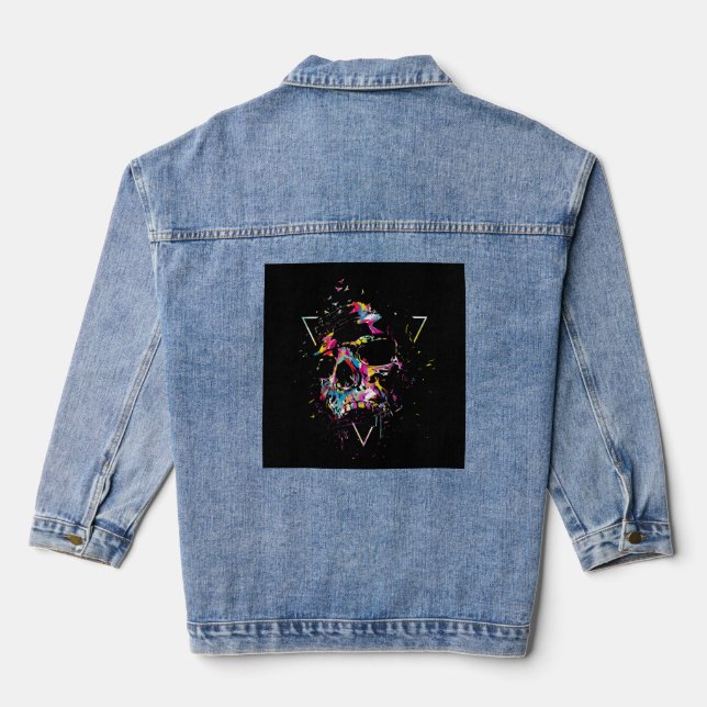 Skull X Denim Jacket (Back)