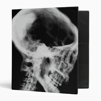 Skull X-Ray Black & White 3 Ring Binder