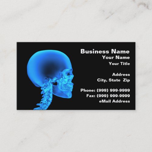 Skull X-Ray Business Card Template