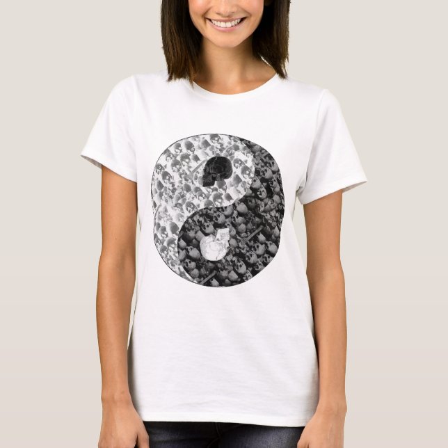 Skull Yin Yang T-Shirt (Front)