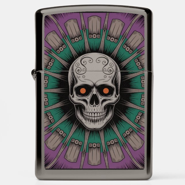 Skull Zippo Lighter 01 (Front)