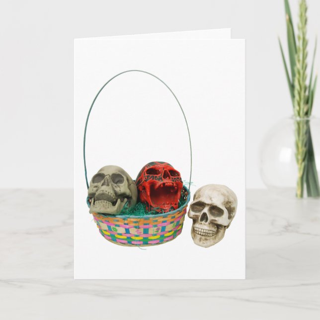 SkullBasket042109 Holiday Card (Front)