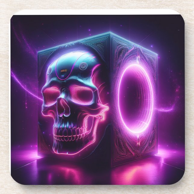 Skullbox Subwoofer Beverage Coaster (Front)