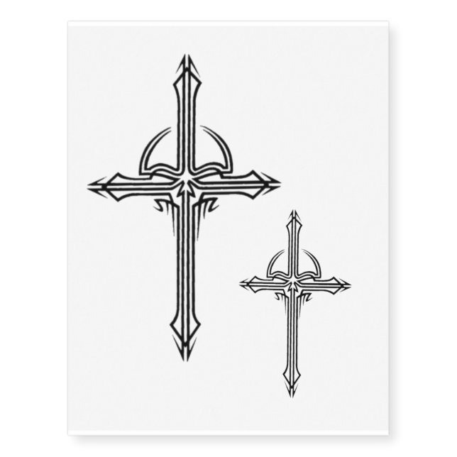 Skullcross temporary tattoos (Front)