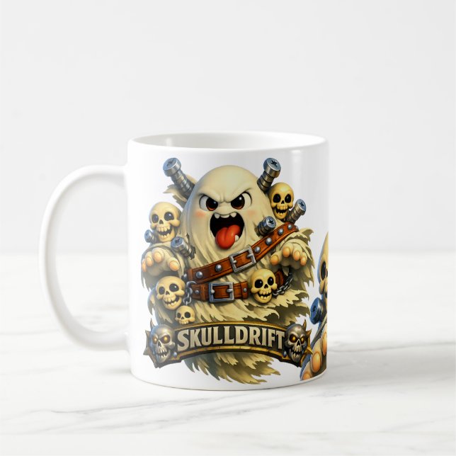 Skulldrift Ghost Coffee Mug (Left)