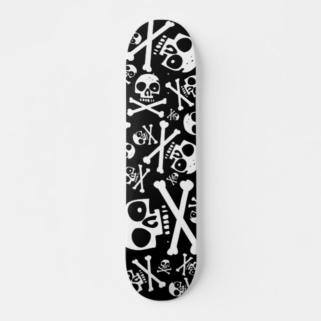 SkullDuggery Black Skateboard Deck (Front)
