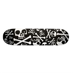 SkullDuggery Black Skateboard Deck