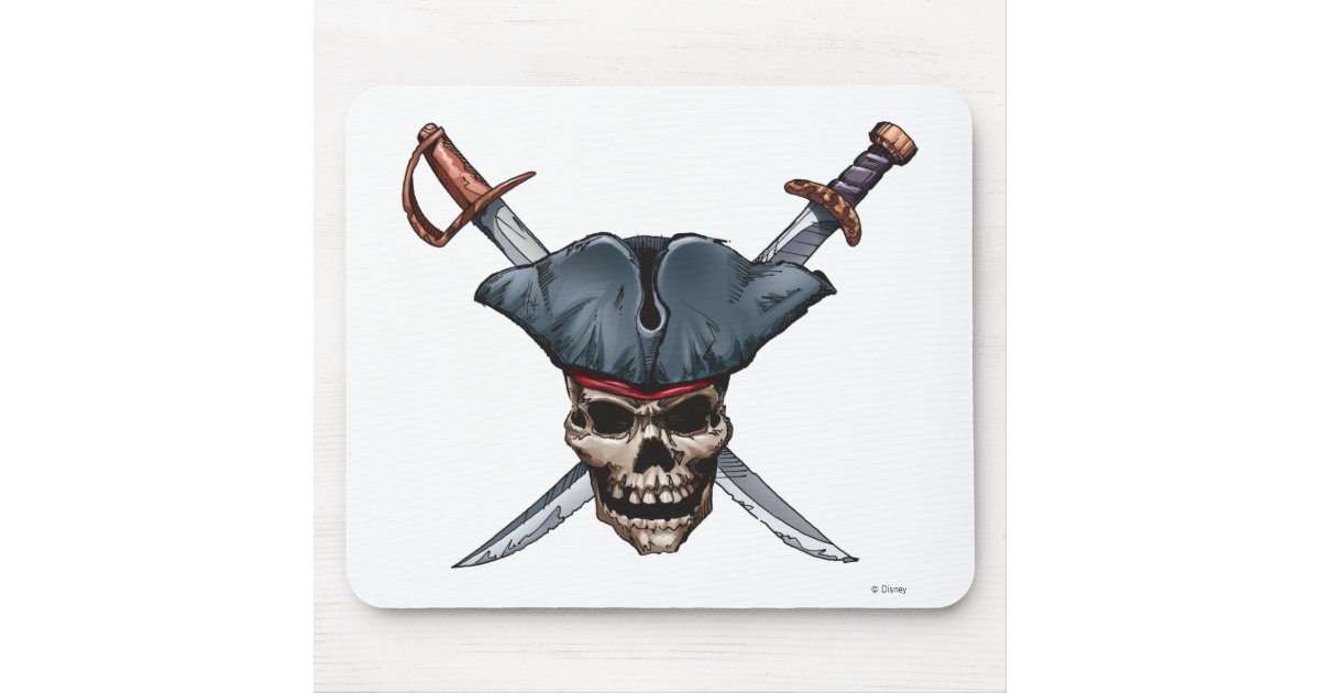  Disney Pirates of the Caribbean Skull and Swords Logo