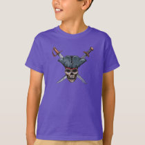 Skulle and Cross Swords with Pirate Hat Disney T-Shirt