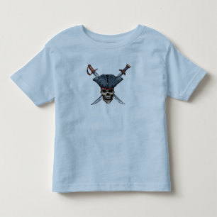 Skulle and Cross Swords with Pirate Hat Disney Toddler T-shirt