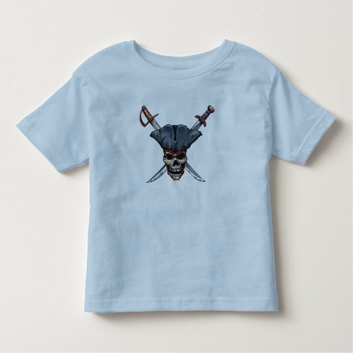 Skulle and Cross Swords with Pirate Hat Disney Toddler T_shirt