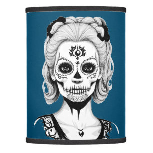 SKULLHEAD WOMAN LAMP SHADE