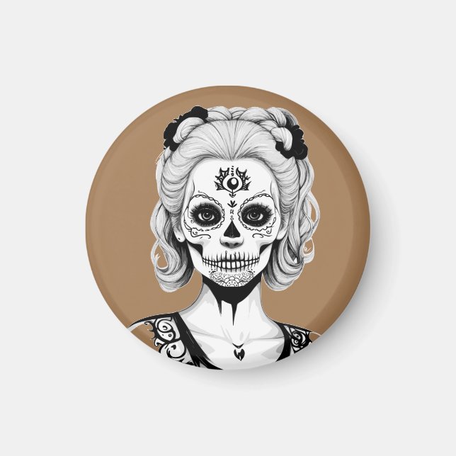 SKULLHEAD WOMAN  MAGNET (Front)