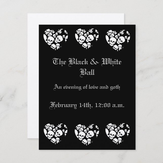 SkullHeart Invitation (Front/Back)