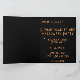 Skullington Illustration Halloween Party Invite