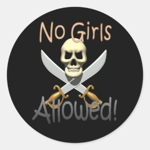 No Girls Allowed Stickers 12 Results Zazzle