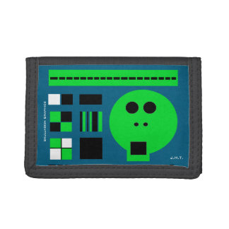 Skullnskin Graphics - Skull Code (Green)- Wallet 