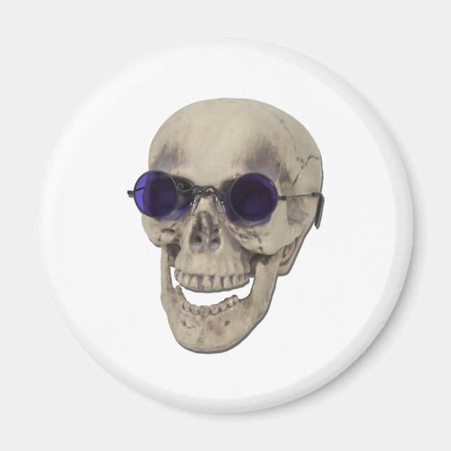 SkullPurpleGlasses121611 Magnet (Front)