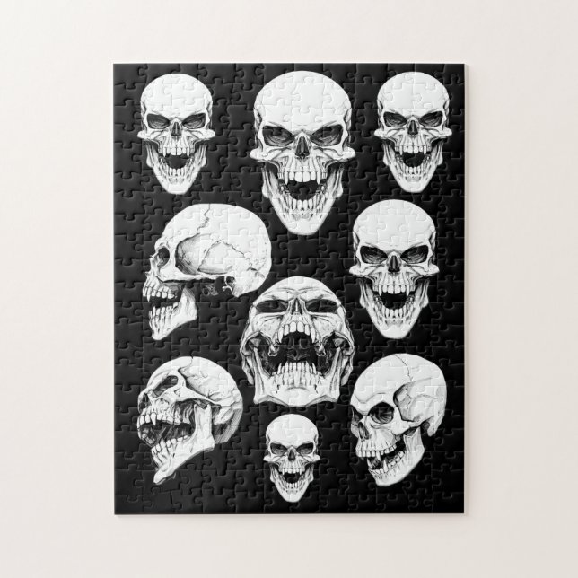 Skulls 11" x 14" Puzzle with Gift Box, 252 Pieces (Vertical)