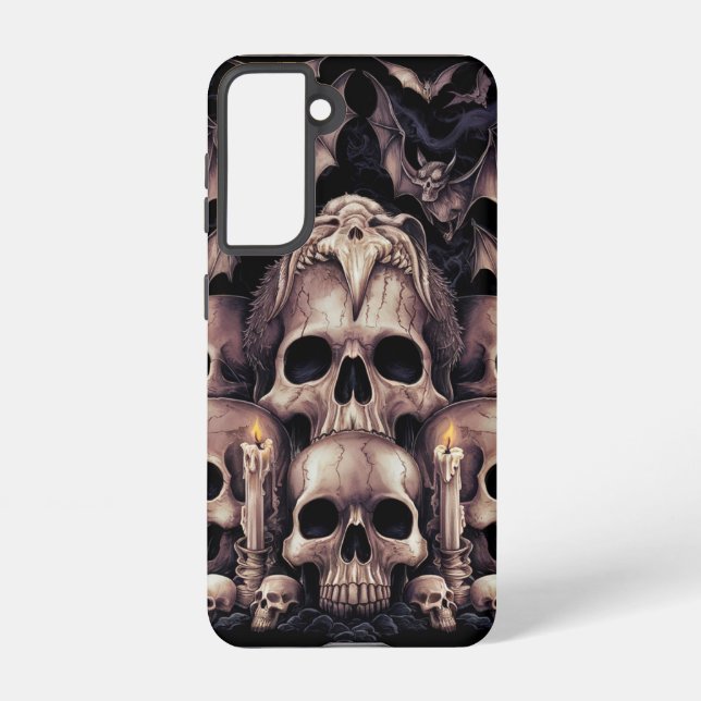 SKULLS AND BATS SAMSUNG GALAXY CASE (Back)