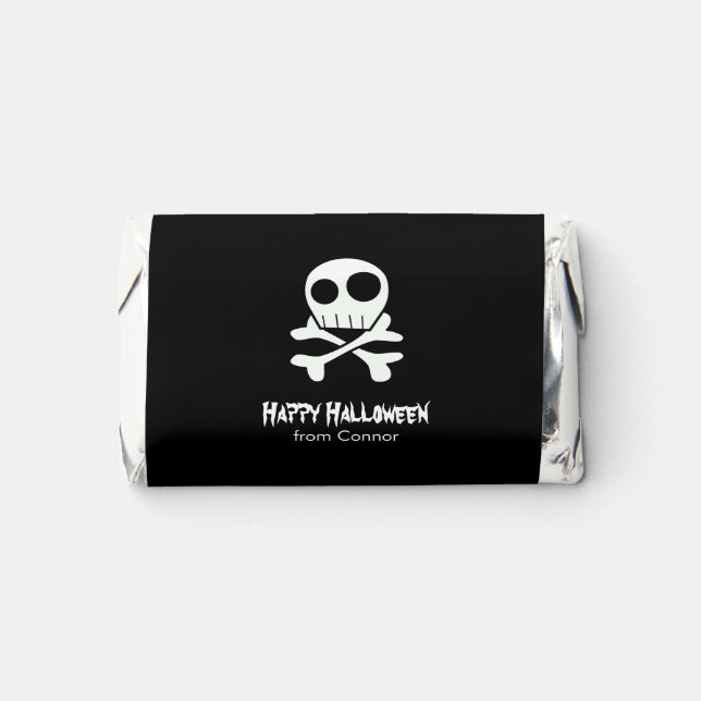 Skulls and Bones Kids Halloween Customized Hershey's Miniatures (Front)
