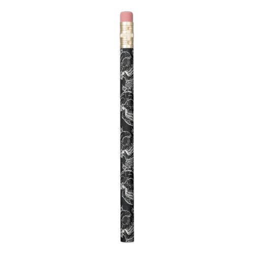 Skulls and Chalk Roses  Gothic Glam Funky Grunge Pencil