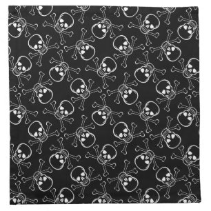 Skulls and Crossbones Cloth Napkin