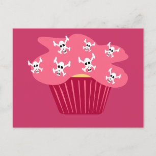 Skulls and Cupcake Postcard
