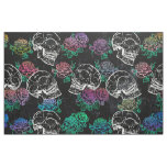 Skulls and Dark Roses | Funky Glam Ombre Grunge Fabric