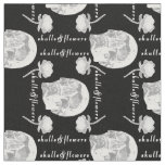 Skulls And Flower  Fabric
