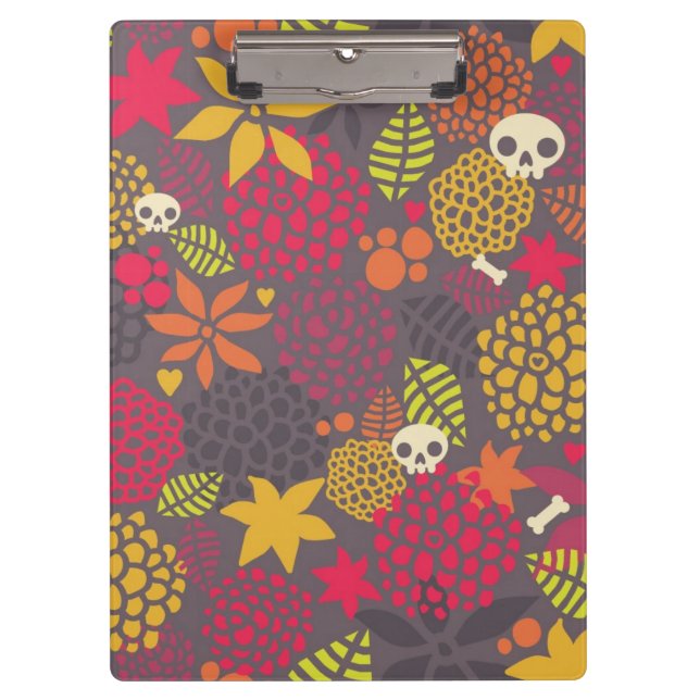 Skulls and flowers. clipboard (Front)