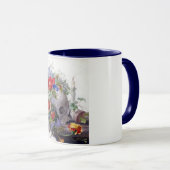 Skulls and Flowers Coffee Mug (Front Right)