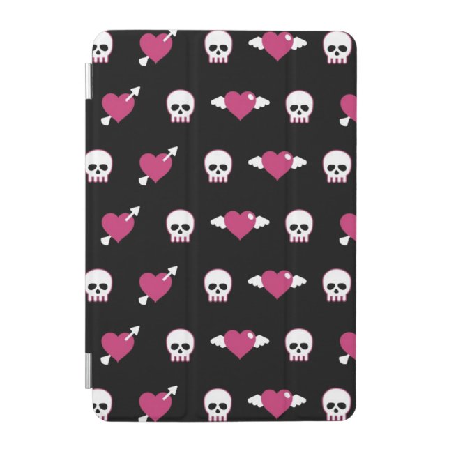 Skulls and hearts iPad mini cover (Front)