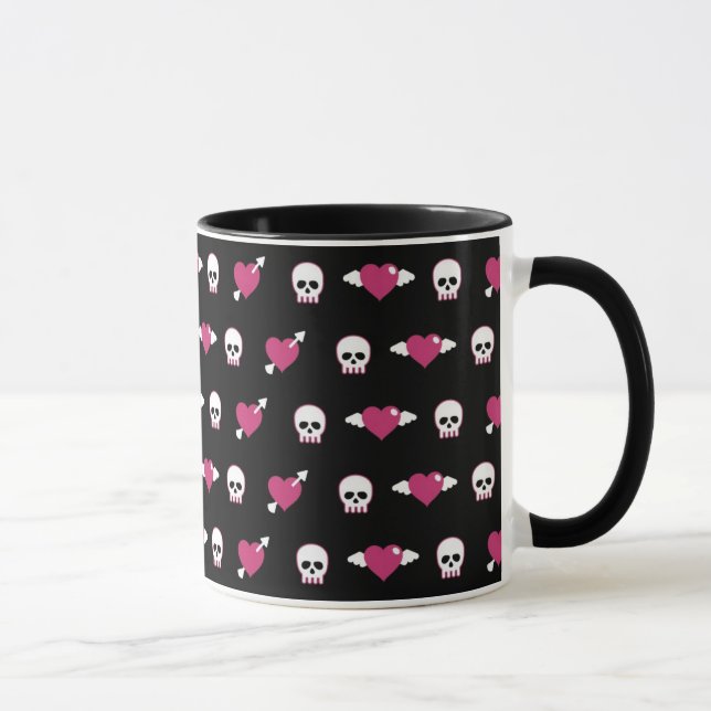 Skulls and hearts mug (Right)