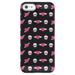 Skulls and hearts permafrost iPhone SE/5/5s case