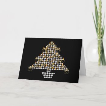 Skulls And Metal Tree Holiday Card by Crazy_Card_Lady at Zazzle