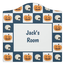 Skulls and Pumpkins Checks