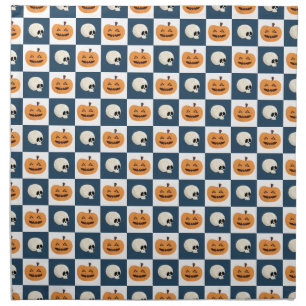 Skulls and Pumpkins Cloth Napkin