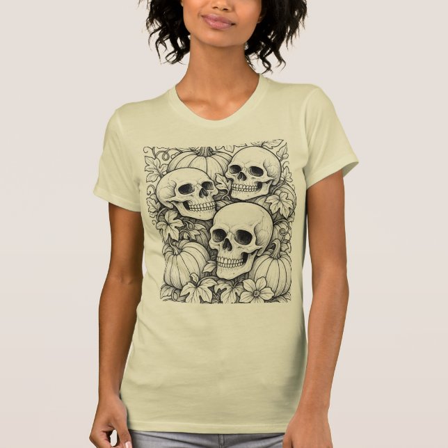 skulls and pumpkins tee (Front)