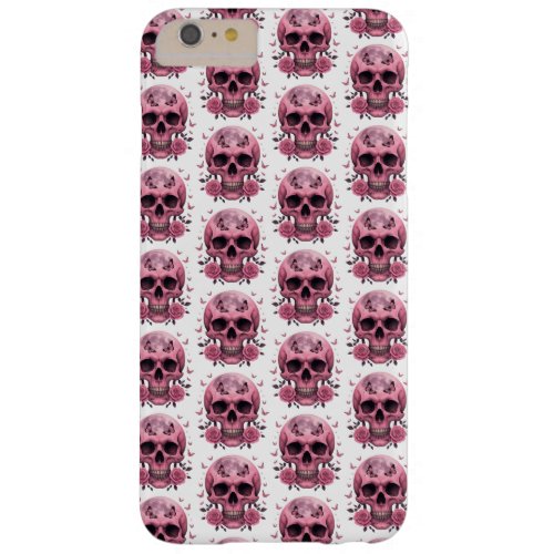 âœSkulls and Rosesâ Barely There iPhone 6 Plus Case