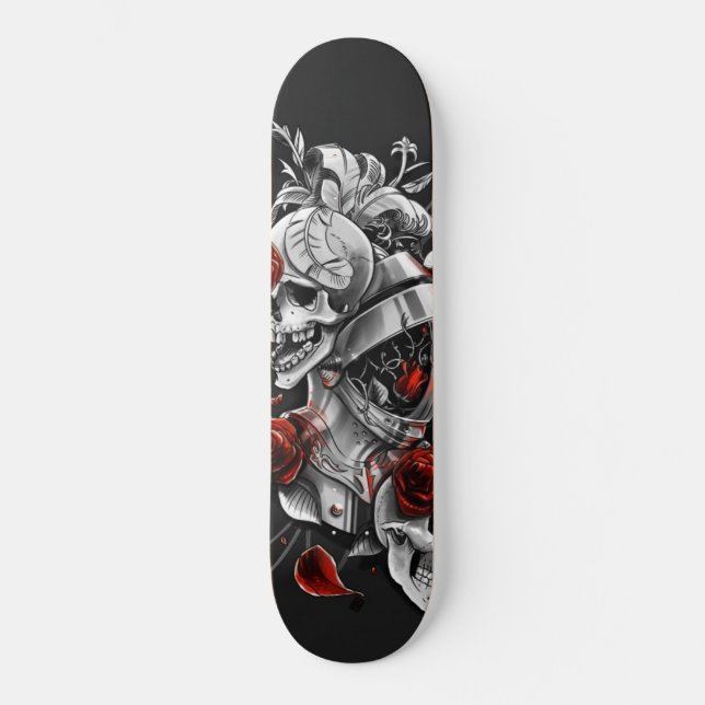 Skulls and Roses Skateboard (Front)