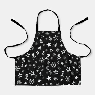 Skulls and Snowflakes Apron