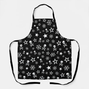Skulls and Snowflakes Apron