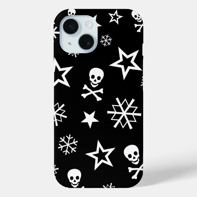 Skulls and Snowflakes Case-Mate iPhone Case (Back)