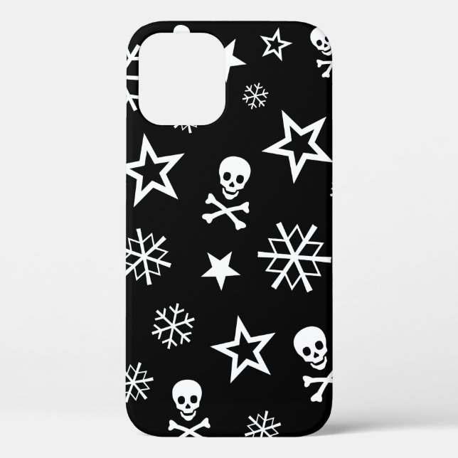 Skulls and Snowflakes Case-Mate iPhone Case (Back)