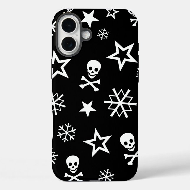 Skulls and Snowflakes Case-Mate iPhone Case (Back)