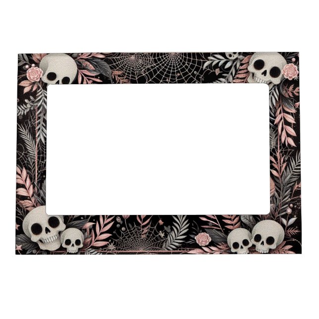 Skulls and Spider Webs Magnetic Frame (Front)